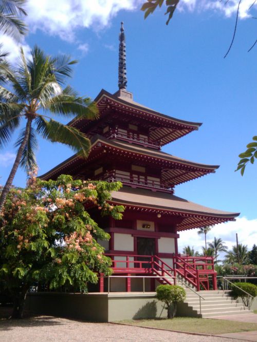 Pagoda,  Hawaii,  Maui,  Budistinis,  Bokštas,  Asian,  Pagoda