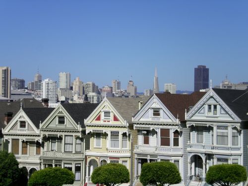 Tapybos Moterys, Namai, San Franciskas, Kalifornija, Miestas, Architektūra