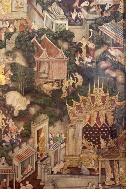 Dažymas, Menas, Šventykla, Tailandas, Fjeras, Budizmas, Istorija