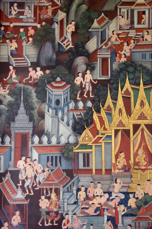 Dažymas, Menas, Šventykla, Tailandas, Fjeras, Budizmas, Istorija