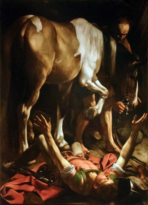 Dažymas, Caravaggio, Pauliaus Konversija, Kelias Į Damaską, Bažnyčia, Roma, Santa Maria Del Popolo