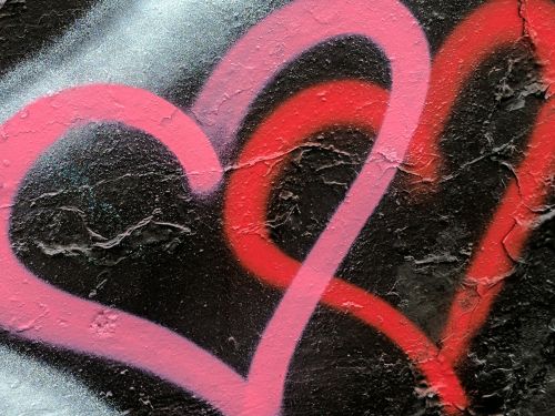 Širdis,  Širdis,  Grafiti,  Miesto,  Pora Graffiti Širdžių