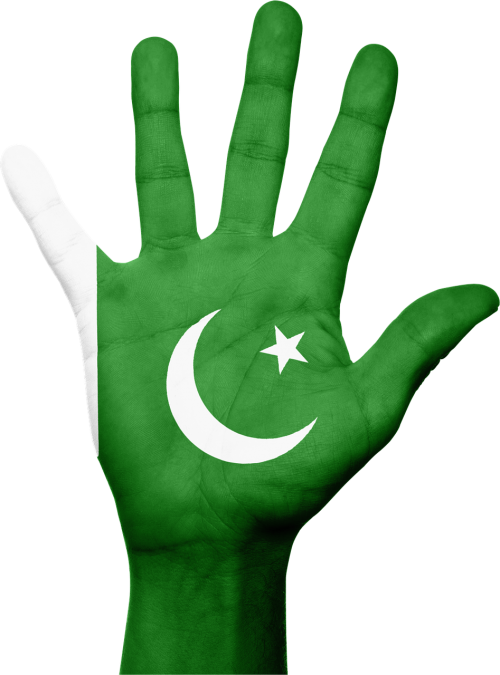 Pakistanas, Vėliava, Ranka, Nacionalinis, Šalis, Patriotizmas, Patriotinis, Simbolis