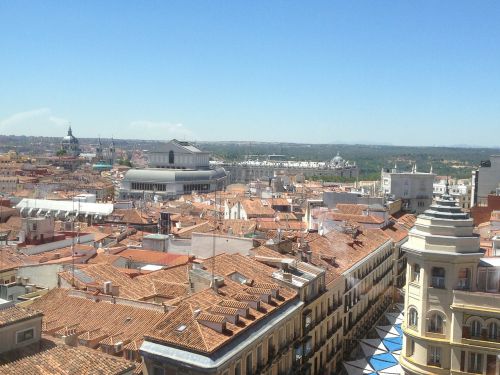 Rūmai, Karališkasis, Apie, Madride, Karališkasis Rūmai, Architektūra, Ispanija, Miestai, Miesto, Karališkasis Teatras, Vaizdas, Miesto Centras