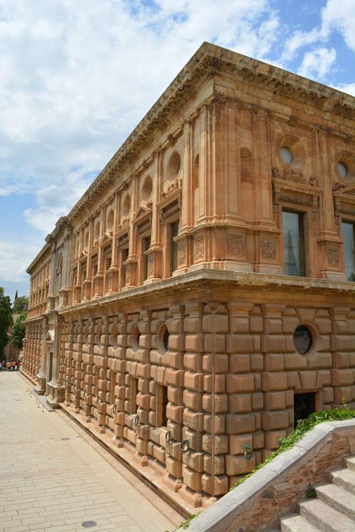 Rūmai,  Karl V,  Alhambra,  Granada,  Lankytinos Vietos,  Istoriškai,  Andalūzija,  Tvirtovė