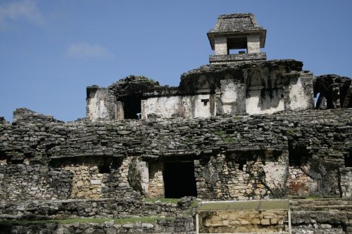 Palenque, Priešspaniškas, Mayan, Griuvėsiai, Meksika, Architektūra, Kultūra, Chiapas, Pastatas, Turizmas, Džiunglės, Šventykla, Paminklas