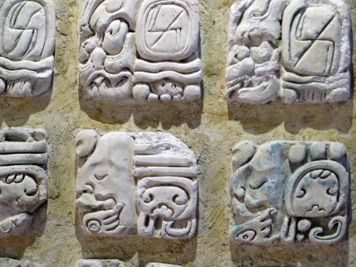 Palenque, Muziejus, Majų Grifai, Rašymas, Ženklas, Columbian, Maya, Mesoamerica