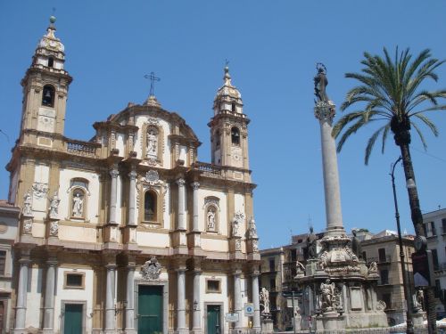 Palermo, Sicilija, Vasara, Plama, Paminklas, Bažnyčia, Miestas, Vyriausiasis Miestas, Miesto Panorama