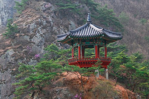 Palgakjeong,  Korėja,  Lapkritis Rinkinys,  Tradicinis,  Korėjos Tradicinė,  Auksas,  Anglų,  Chungbuk,  Kraštovaizdis