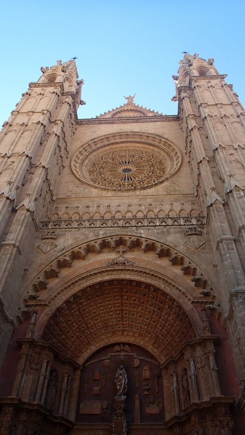 Palmos Katedra, Katedra, Palmos Santa Marijos Katedra, Bažnyčia, Senas, La Seu, Gotika, Romėnų, Katalikų, Palma, Majorca, Ispanija, Architektūra, Pastatas, Įėjimas, Portalas