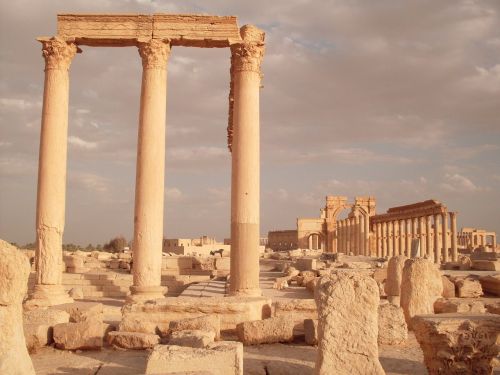Palmija, Roma, Sirija, Kolonada, Kasinėjimai, Architektūra, Senovės, Dykuma