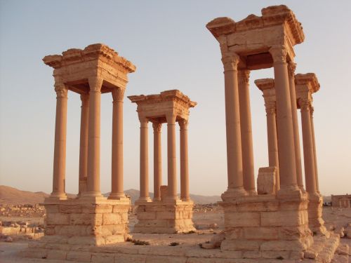 Palmija,  Architektūra,  Senovės,  Sirija,  Kolonada,  Dykuma,  Palmija,  Kolonada,  Sirija