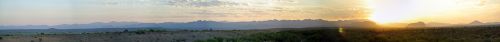 Panorama,  Saulėtekis,  Arizona,  Dykuma,  Kraštovaizdis,  Kalnai,  Panorama 6-24-12