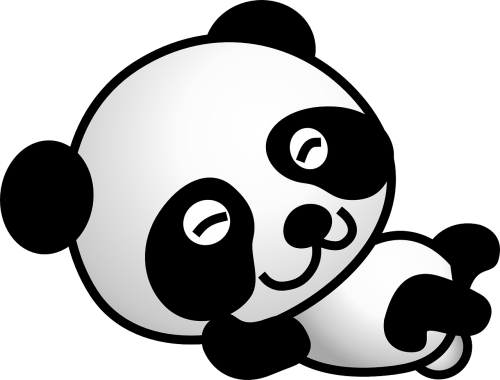 Panda, Turėti, Animacinis Filmas, Komiksas, Mielas, Miega, Poilsio, Atsipalaiduoti, Gyvūnas, Nemokama Vektorinė Grafika