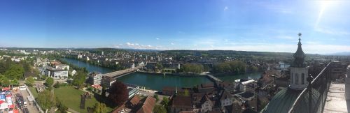 Panorama, Miestas, Solothurn, Šveicarija