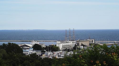 Panorama, Vaizdas, Miestas, Pastatai, Didelis Miestas, Gdynia, Architektūra, Jūra, Baltijos Valstybės, Kelionė, Šventė