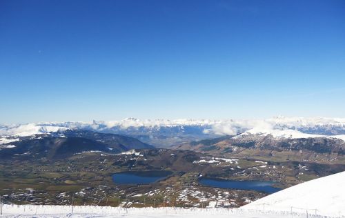 Panorama, Alpės, France, Kraštovaizdis, Sniegas, Žiema, Kalnas, Snieguotas, Alpe Du Grand Serre