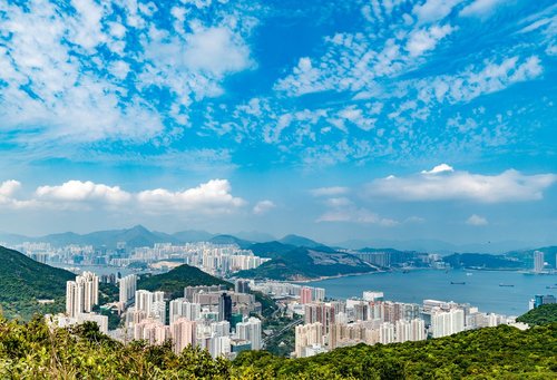 Panorama,  Miestas,  Miesto Kraštovaizdis,  Architektūra,  Skyline,  Honkongas,  Dangoraižis,  Statyba,  Namai,  Metropolis,  Dangoraižiai,  Dangus,  Mėlynas