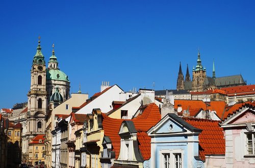 Panorama,  Praha,  Čekija,  Architektūra,  Metai,  Bažnyčia,  Miestas,  Kelionė,  Miestas,  Stogo,  Dangus,  Bokštas,  Turizmas,  Gotika,  Gatvė,  Namas,  Baroko Bažnyčia,  Gotikinė Bažnyčia,  Miestovaizdis,  Europa,  Fasadas