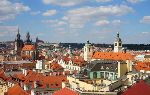 Panorama,  Praha,  Čekija,  Miestovaizdis,  Miestas,  Miestas,  Architektūra,  Bažnyčia,  Bokštai,  Bažnyčios,  Pilis,  Turizmas,  Europa,  Katedra