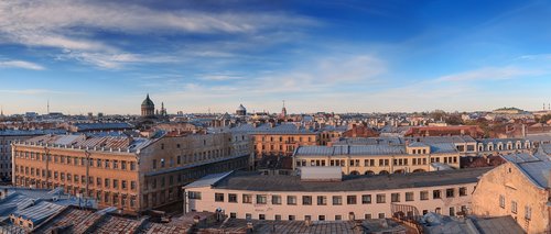 Panorama,  Miestas,  Kraštovaizdis,  St Petersburg Rusija,  Vpb,  Dangus