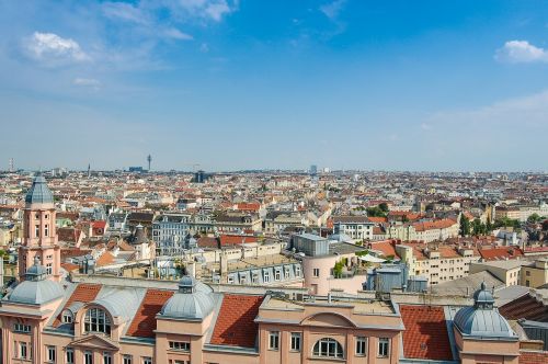 Panorama, Vienna, Austria, Miestas, Vaizdas, Pastatas, Architektūra, Turizmas