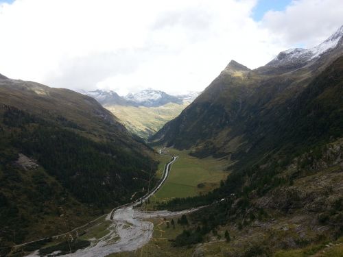Panorama, Kraštovaizdis, Perspektyva, Austria, Tyrol, Kalnai, Kalnų, Slėnis