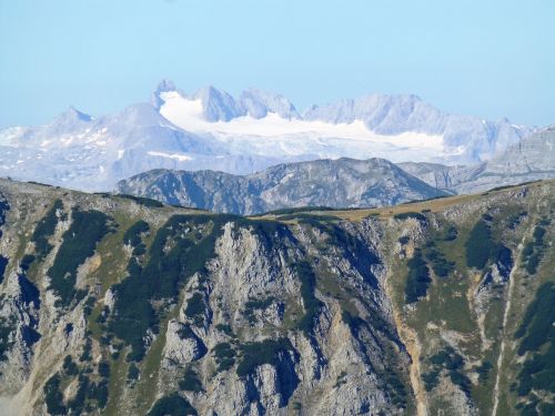Panorama, Alpių, Kraštovaizdis, Gamta, Vaizdas, Austria, Kalnai, Debesys, Takas
