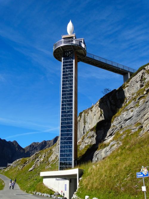 Panoraminis Liftas, Stebejimo Denis, Architektūra, Dangus, Kalnai, Šveicarija