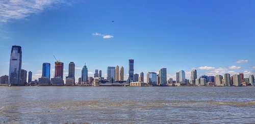Panoraminis,  Skyline,  Miestas,  Architektūra,  Miestovaizdis,  Niujorkas,  Jersey City