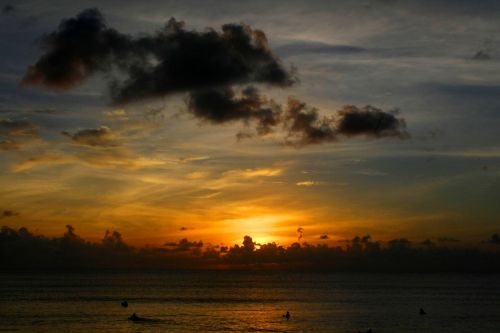 Pantai Kuta, Bali, Indonezija, Papludimys, Smėlis, Jūra, Romantiškas, Atostogos, Kelionės Tikslas, Saulėlydis, Gražus, Gamta