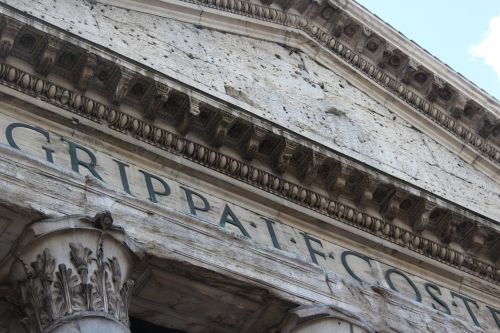 Panteonas, Italy, Roma, Skulptūra, Marmuras, Senovinis, Stulpeliai, Muziejus