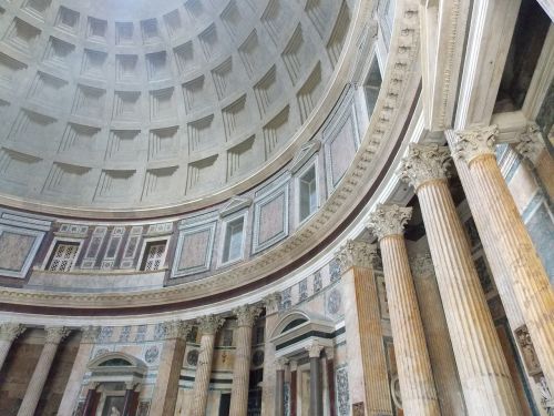 Panteonas, Italy, Roma, Architektūra, Romėnų, Paminklas, Kupolas
