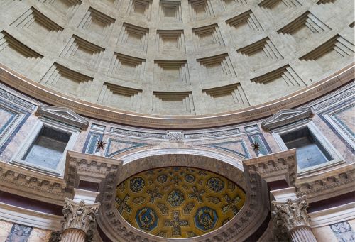 Panteonas,  Roma,  Interjeras,  Italy,  Choras,  Mozaika,  Architektūra,  Senovės,  Paminklas,  Pastatas