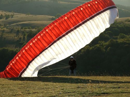 Parašiutas, Paragliding, Ekstremalus Sportas, Sportas, Vėjas, Kalnas, Vairuoti Aitvarą Buriavimo