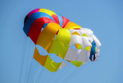 Parašiutas, Paragliding, Balionas, Dangus, Sportas, Veikla, Atostogos, Poilsis, Vasara, Laisvalaikis, Veiksmas