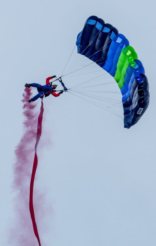 Parašiutas, Šokinėja, Aviacija