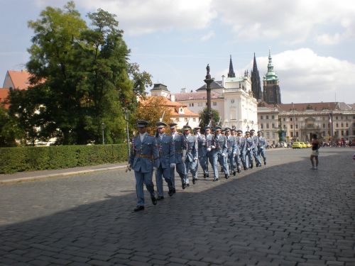 Paradas, Kariuomenė, Čekijos Respublika, Prague, Formuojant, Uniforma, Kareiviai