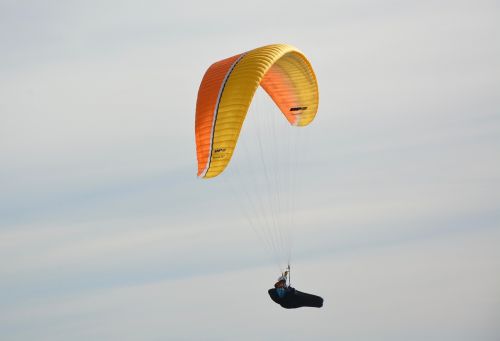 Paraglidridai, Laisvo Skrydžio Praktika, Paramotoras, Vėjas, Oras, Sporto Veikla, Clécy Normandy, France, Laisvalaikis
