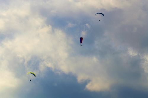 Paraglidridai,  Dangus,  Sportas,  Lauke,  Paragliders