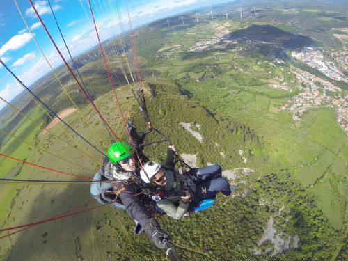 Paragliding, Milav, Paukščio Skrydžio Vaizdas, Į Pietus Nuo Prancūzijos, Ekstremalus Sportas, Adrenalinas