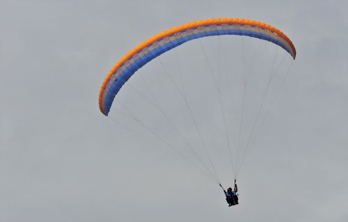Paragliding, Paraglidas, Parašiutas, Spalvinga, Veikla, Sportas, Dangus, Linksma, Vasara, Tandemas