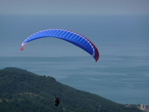 Paragliding, Įlanka, Siluetas