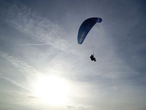 Paragliding, Skraidantis, Saulėlydis