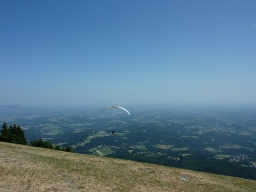 Paragliding, Paragleris, Oro Sportas, Skristi, Pilotas, Žmogus, Schöckl, Graz Kalnas