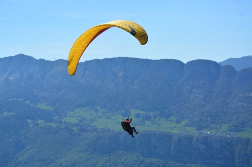 Paragliding, Hautes Alpes, Haute-Savoie, Kalnas, France, Sportas, Skristi