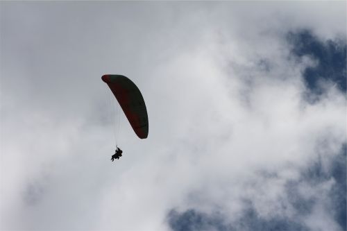 Paragliding, Parašiutas, Dangus
