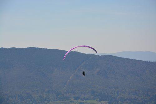 Paragliding, Nemokamas Skrydis, Kalnas, Mėlynas Dangus, Haute Savoie, Annecy, Kraštovaizdis, Sporto Pobūdis, Šventė