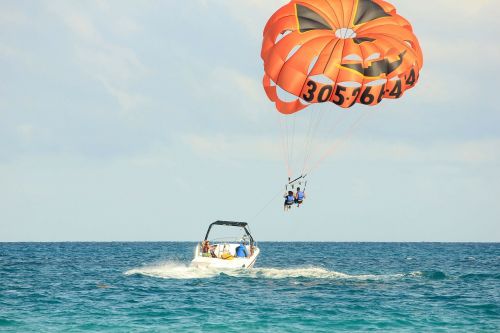 Parasailing, Vandens Sportas, Usa, Florida, Miami, Parašiutas
