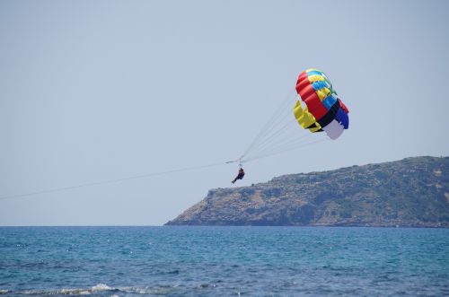 Parasailing,  Paragliding,  Parašiutas,  Jūra,  Vandens Sportas,  Parašiutas Jūroje,  Musia,  Linksma